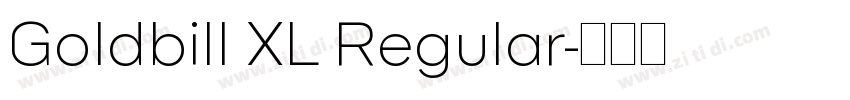 Goldbill XL Regular字体转换